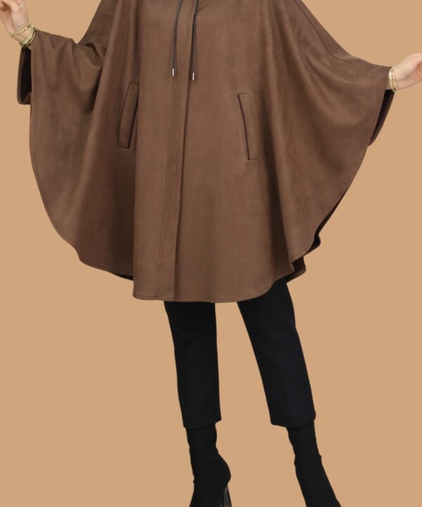 Alternative view of Asude Kapüşonlu Panço KAHVERENGİ