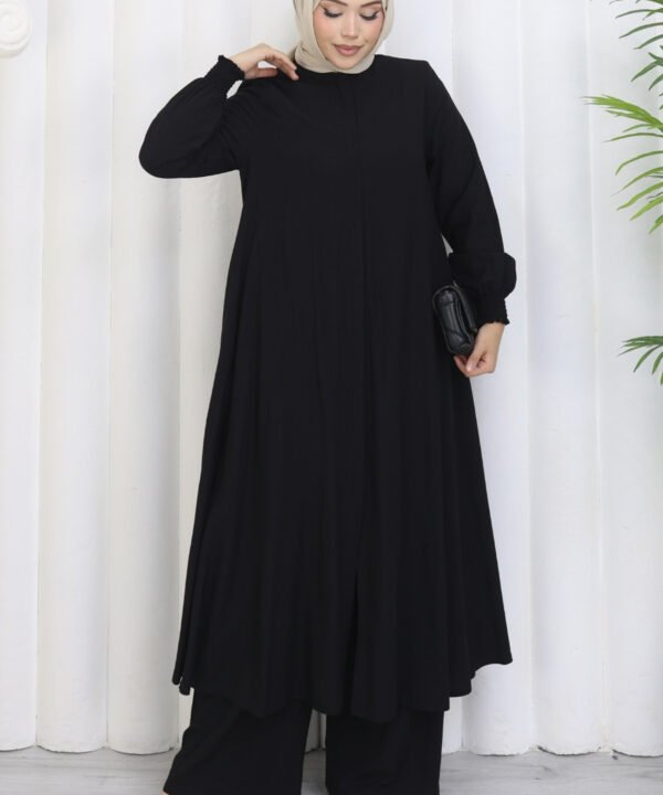 Alternative view of Umre İkili Takım Siyah %85 pamuklu