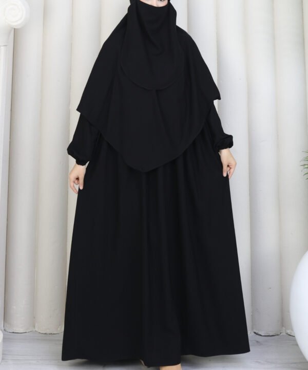 3'lü Sufle Takımı Medine İpeği Siyah