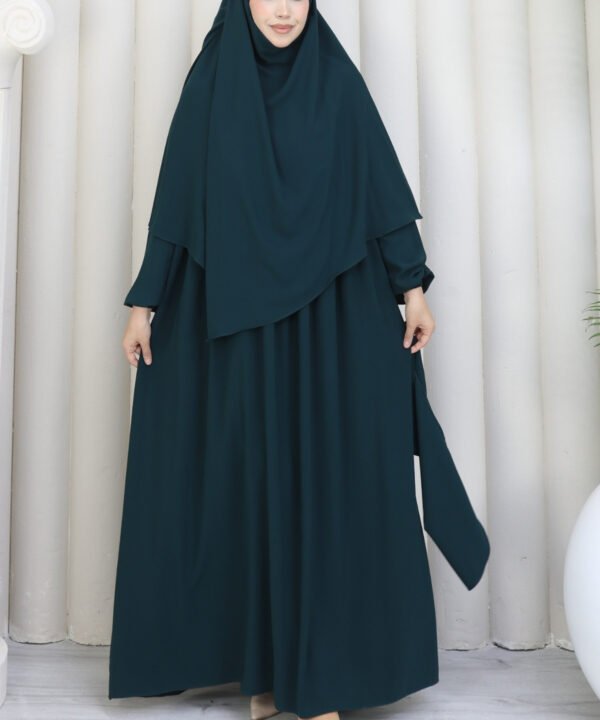 Alternative view of 3'lü Sufle Takımı Medine İpeği Zümrüt