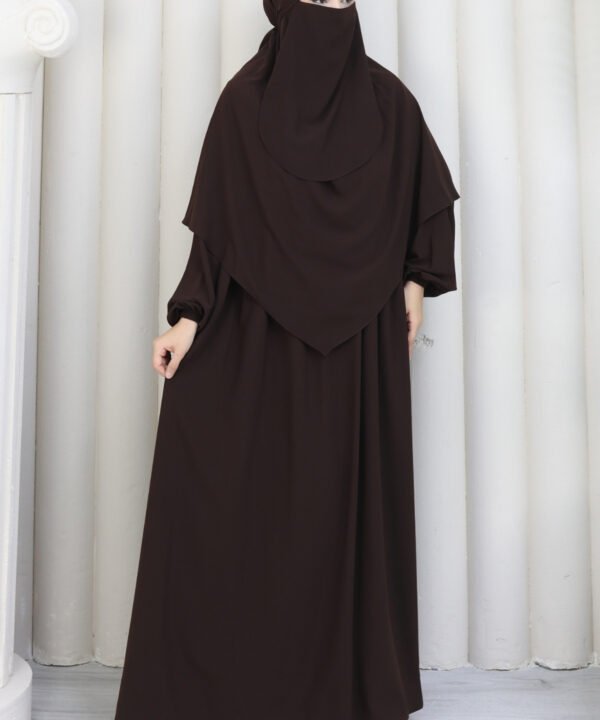 3'lü Sufle Takımı Medine İpeği Kahverengi