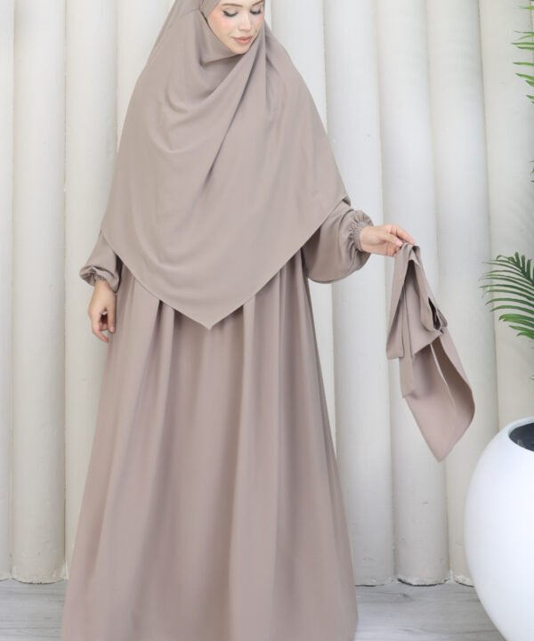 Alternative view of 3'lü Sufle Takımı Medine İpeği Bej