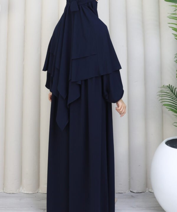 Alternative view of 3'lü Sufle Takımı Medine İpeği Lacivert