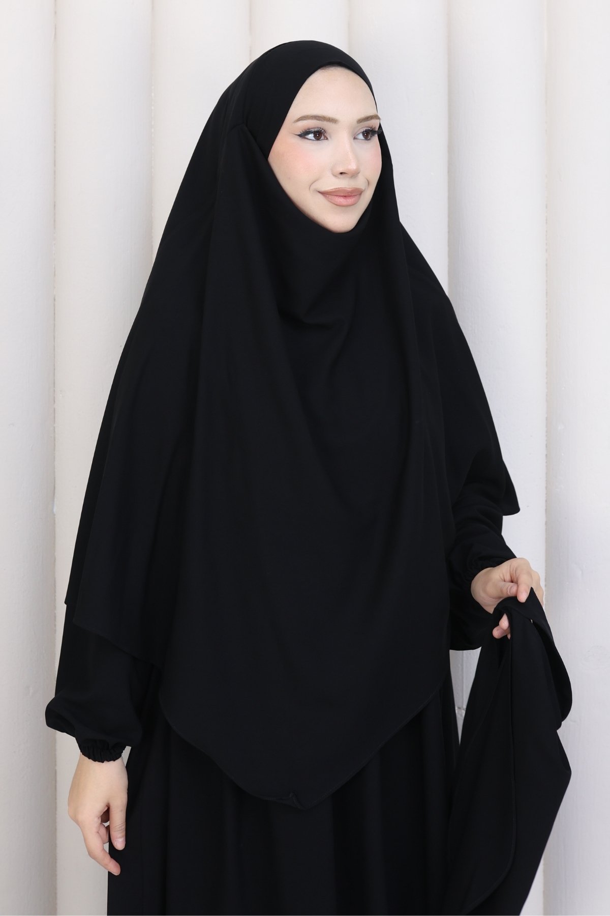 3'lü Sufle Takımı Medine İpeği Siyah - Görsel 5